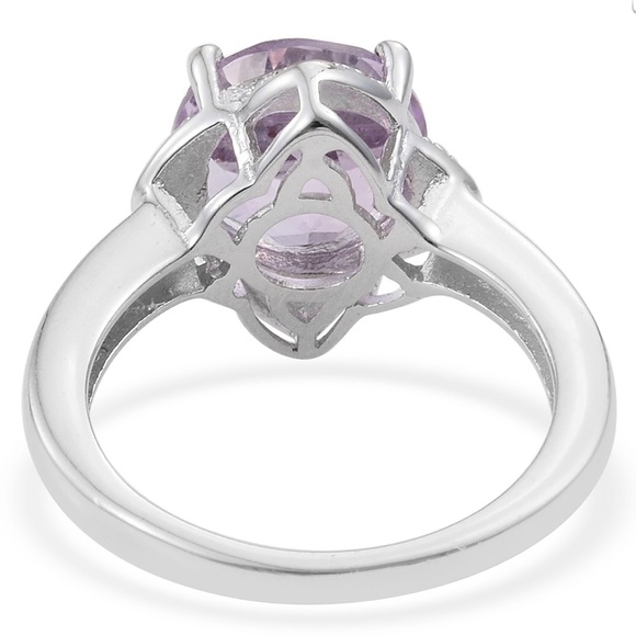 Pink Amethyst solitaire ring - Picture 4 of 6